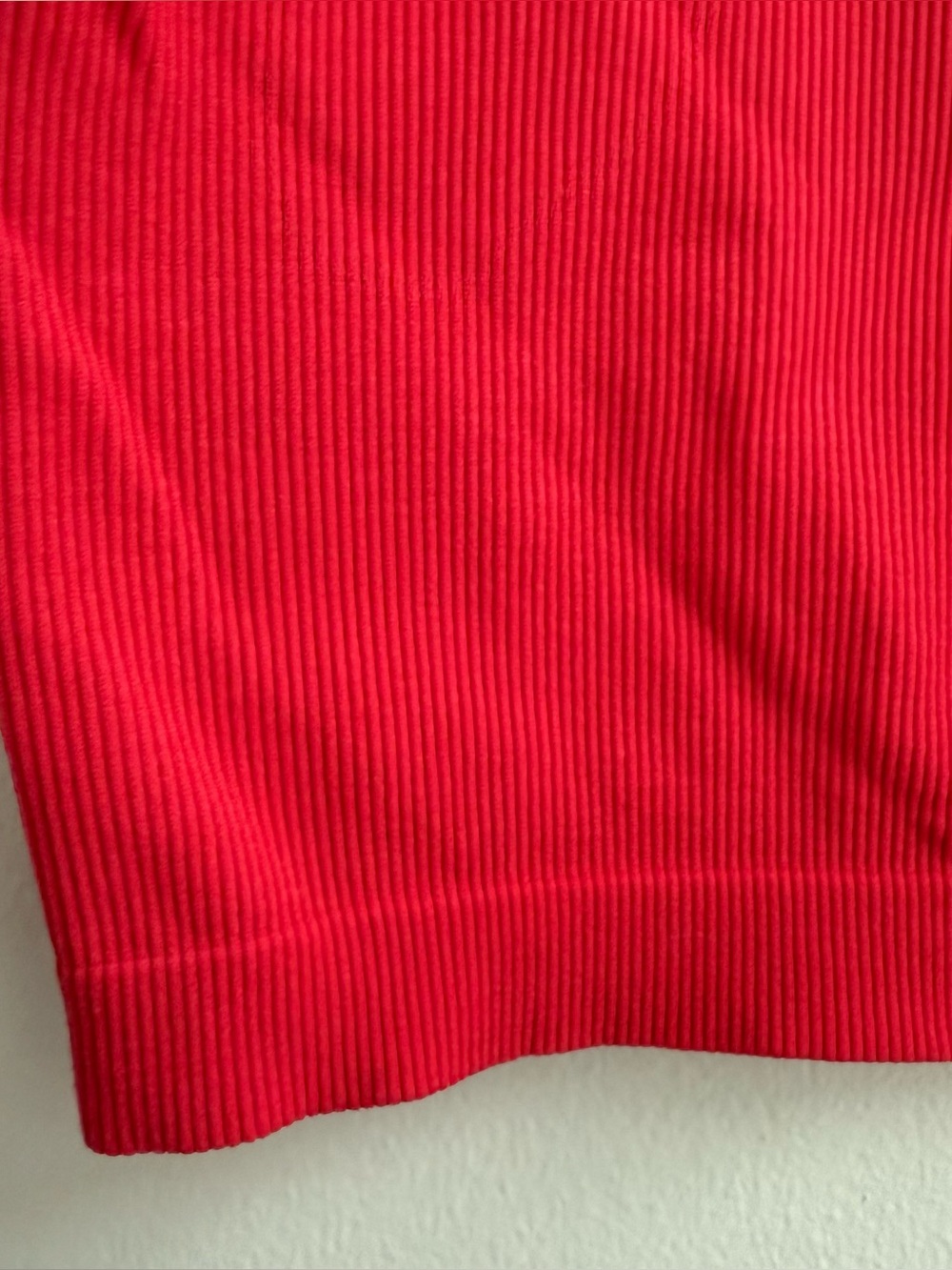 Wild Fable Red Ribbed Racerback Crop Top - Picture 2 of 4